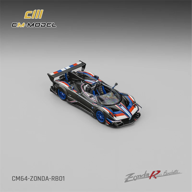 

Коллекционная модель автомобиля Pagani Zonda Revo Barchetta 1of1, масштаб 1:64, черная, литая под давлением