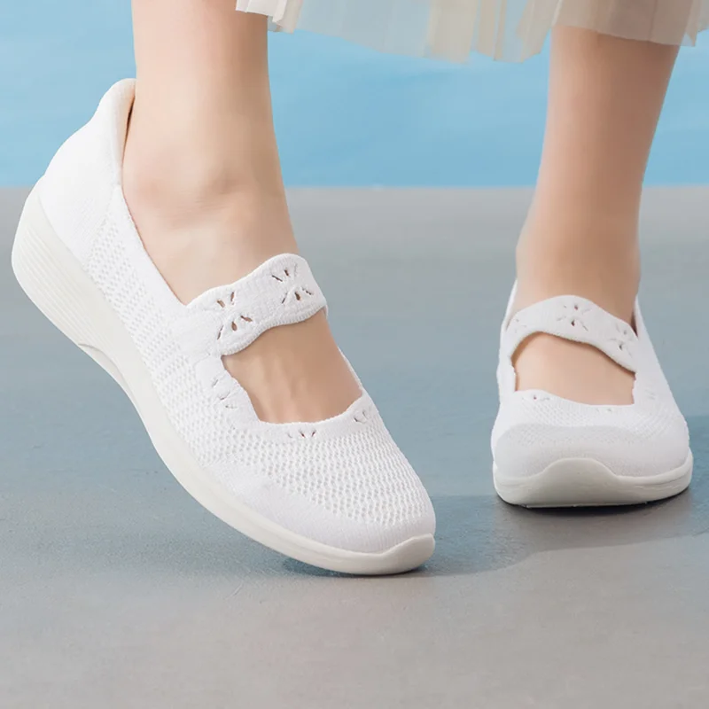 Skechers Women's Shoes Original Lightweight Fashionable Breathable Non-Slip New Style Slip-On Outdoor Sports Casual Shoes 159405-Wht-2