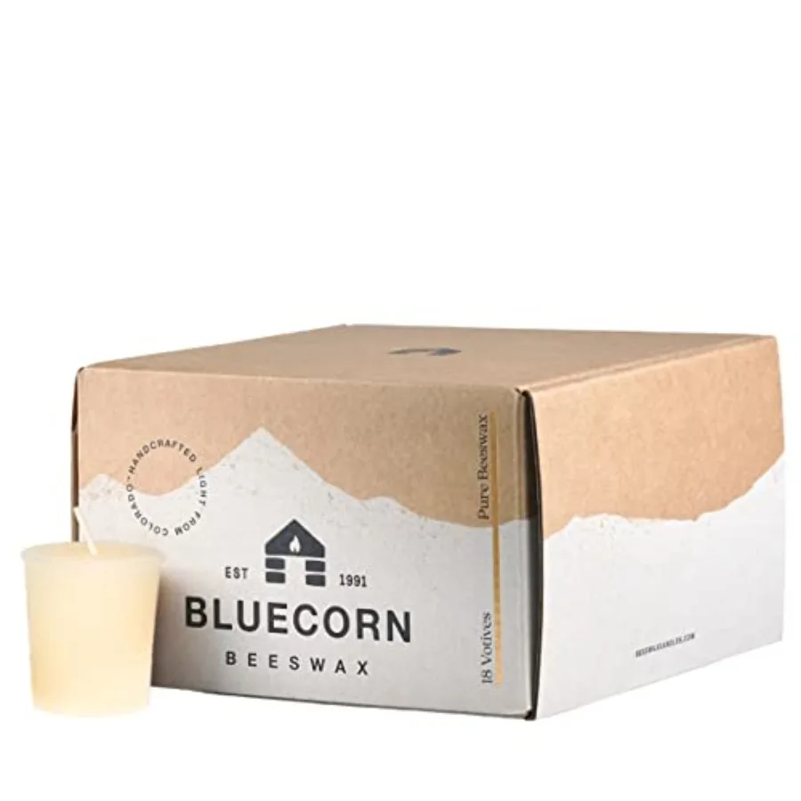 

Votive Candles, 100% Pure Natural Bees Wax, White Votives, Clean Burning and Long Lasting 12+ Hours,Fragrance Free, Home Decor