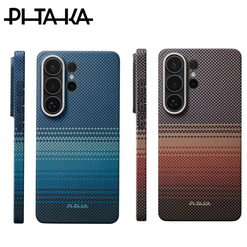 [Genuine Original] PITAKA Carbon Fibre Kevlar Case For Samsung S26 Ultra Wireless Charging Back Cover Phone Case