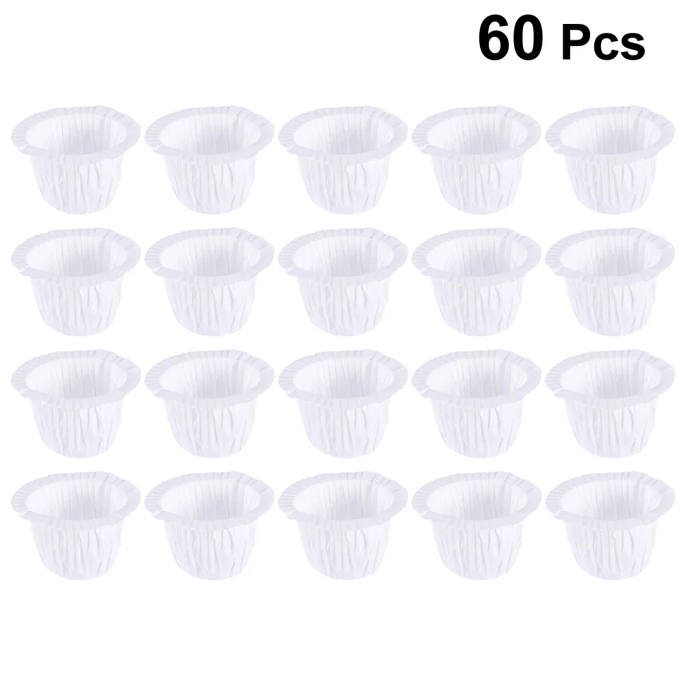 

60 Pcs Straw Hat Paper Cupcake Wrappers Turn over Greaseproof Muffin Liners Cases Cups