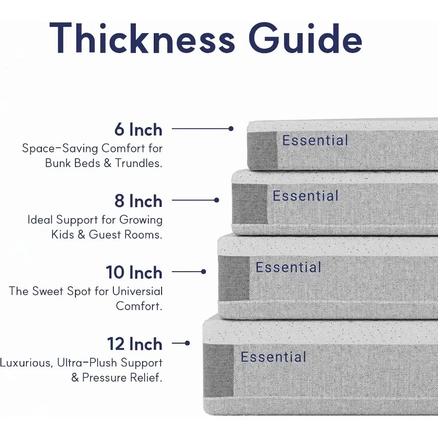 Queen mattress for bedroom use, copper-infused cooling gel memory foam, gray, medium firm with pressure relief and fiberglass-f