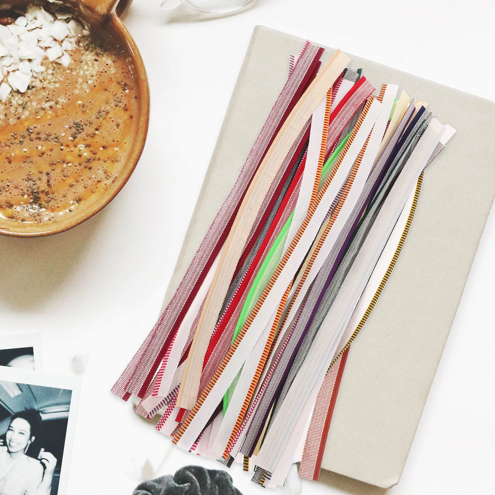 24 قطعة من قماش تجليد الكتب: 30 × 1.3 سم مادة تجليد القطن لإصلاح الكتب ذاتية الصنع مشاريع غلاف فني حرفية الشريط #3