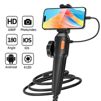 6.0mm/8.5mm Articulating Borescope 1M 1080P 2-Way 180° Steering Handheld Industrial Endoscope Inspection Camera for iOS/Type C