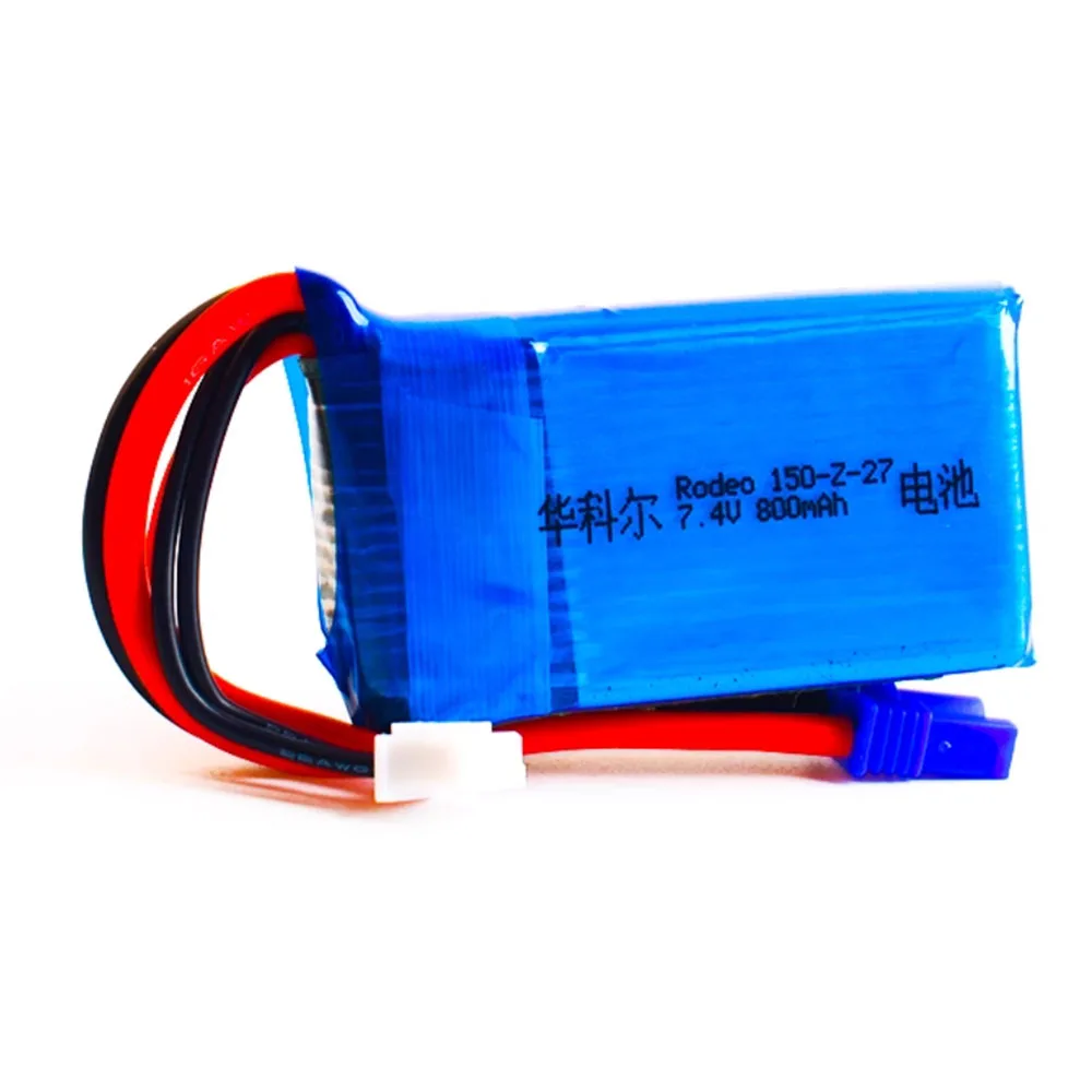 Batteria 7.4V 800mAh 30C per Walkera Rodeo 150 Racing Drone Quadcopter Pezzi di ricambio Accessori Dimensioni 53mm * 30mm * 15mm