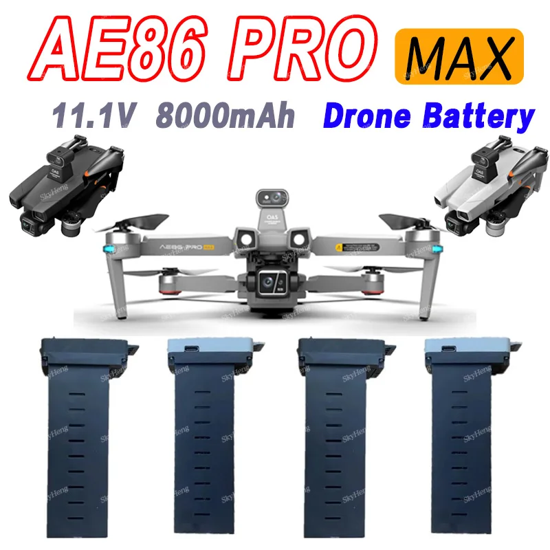 AE86 Pro Max Drone batteria originale 11.4V 8000Mah per AE86 batteria in fibra di carbonio Drone pezzi di ricambio parti accessorie della batteria
