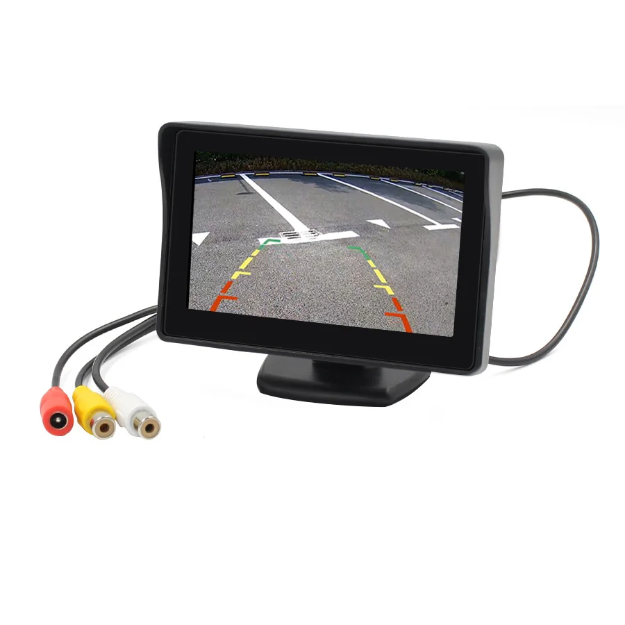 

4.3 Inch Car Rearview Monitor 2 Channels Video Input Auto Start Parking Headrest Display Brightness Adjustable