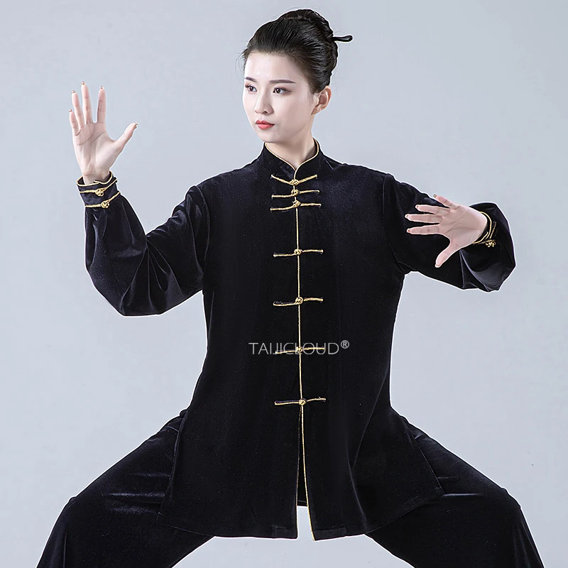 Winter Warm Thickened Tai Chi Suits for Men/Women, Thermal Insulated Kung Fu Martial Arts Training Outfit with Cold-Weather Comf