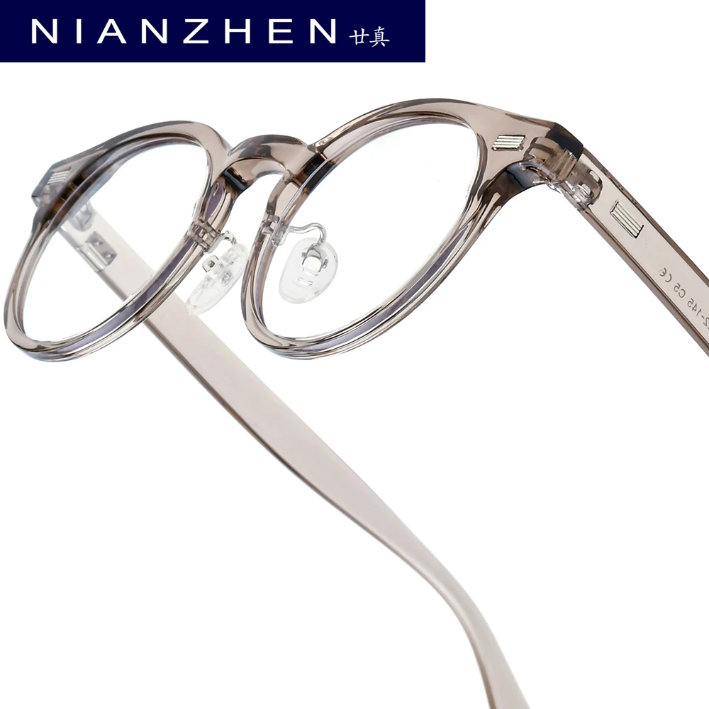 NIANZHEN TR90 إطار النظارات النساء 2025 البيضاوي العلامة التجارية تصميم نظارات الرجال خفيفة الوزن ريترو خمر نظارات نظارات 72321 #4