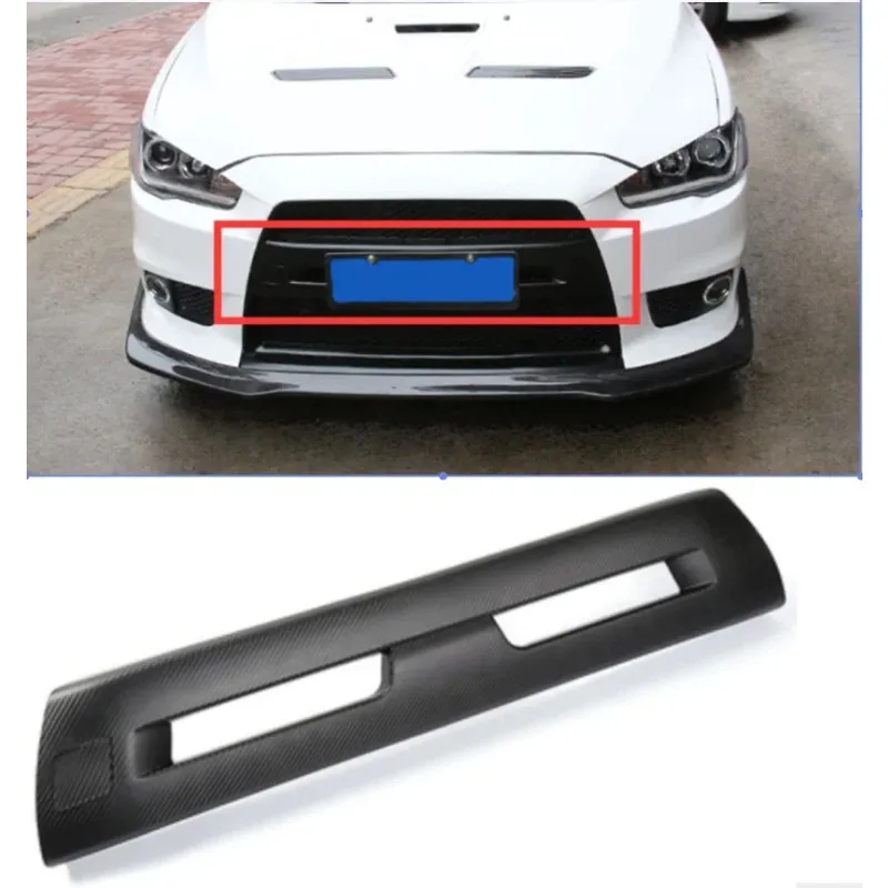 Fibre de carbone pour Mitsubishi Lancer EX Evolution 2009 2010 2011-2014 2015 2016, couvre-pare-chocs avant, accessoires de pare-chocs avant