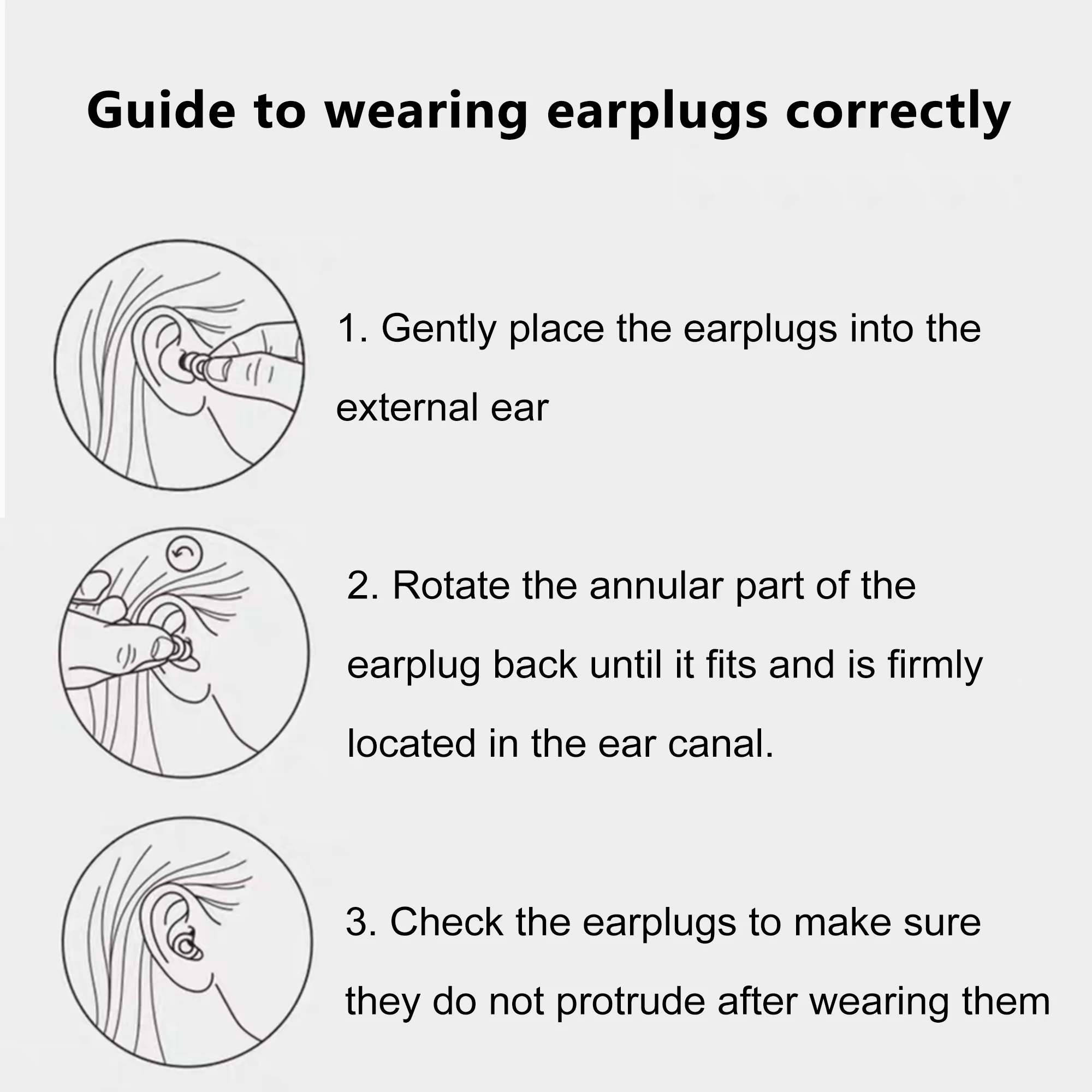 오토바이, 수면, 수영용 실리콘 귀마개, 소음 감소를 위한 매우 부드러운 재사용 가능한 청력 보호 XS/S/M/L의 귀 팁 8개