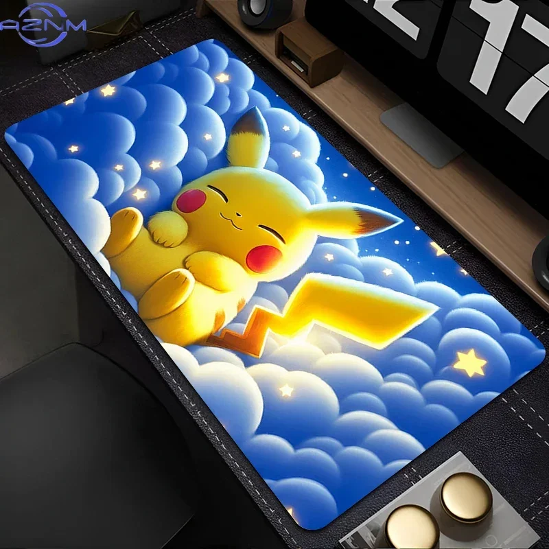 Mouse Pad Pokemon Pikachu Gamer Computer Desk Mat Modern Table Keyboard Laptop Carpet Big Gaming Designed specifically Mousepad