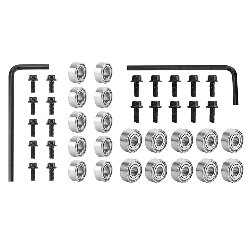 PORK-Router Bit Rolamentos Kit de rolamento superior de broca de roteador Diâmetro interno: Conjuntos de rolamentos de broca de roteador de 3/16 polegadas
