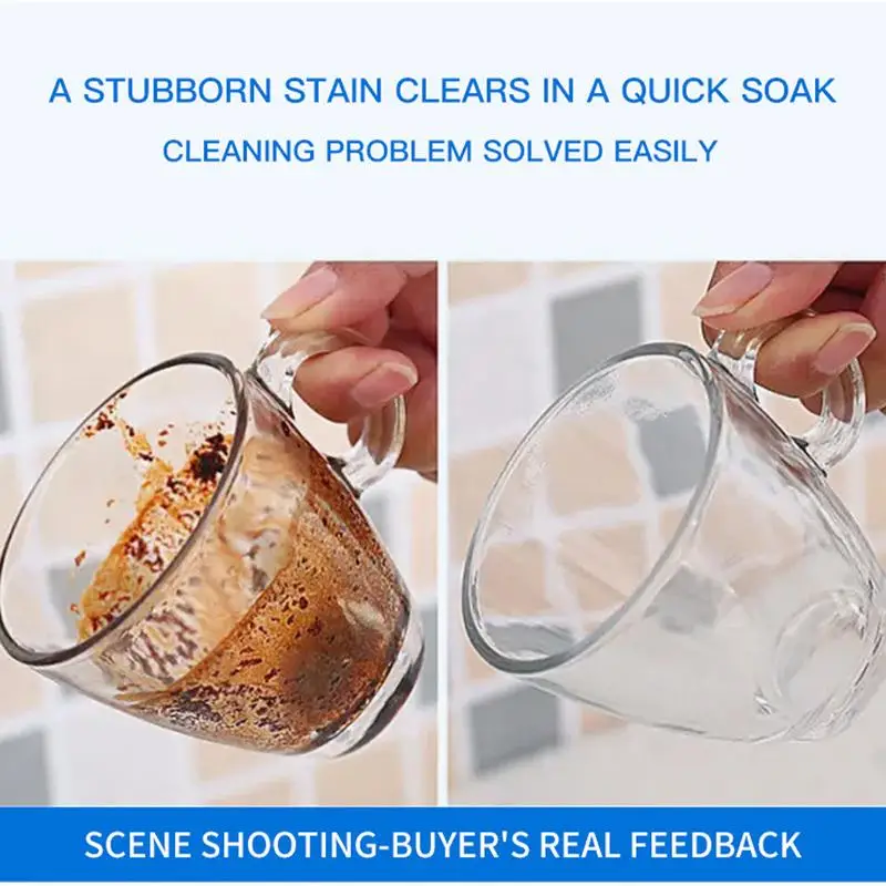 Bottle Cleaning Tablets 18PCS Easy Removes Stubborn Stains Tea Maker Cleaner Tumbler Water Bottle Cleaning Tablets Stubborn