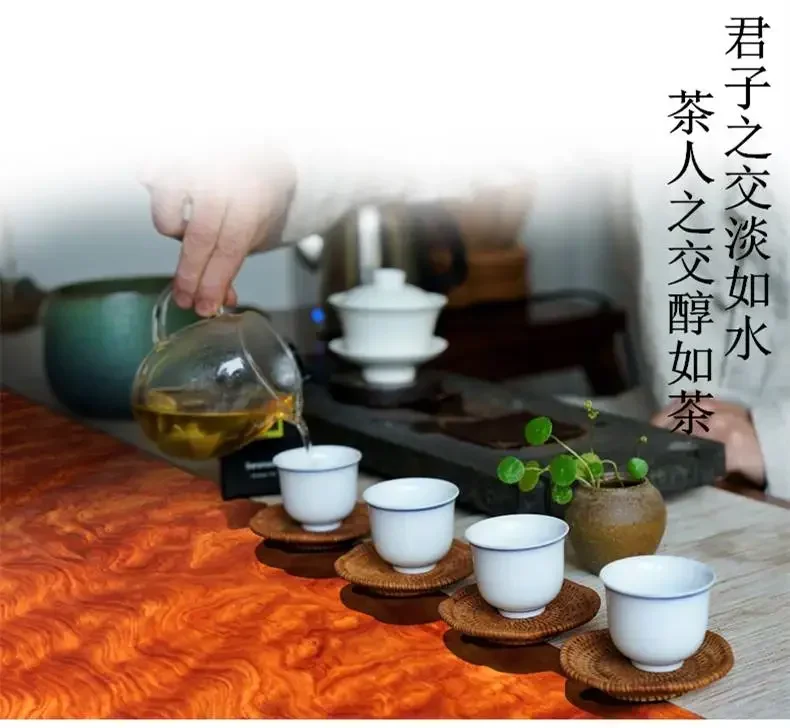 table Aokan solid wood tea    walnut ebony boss desk log dining