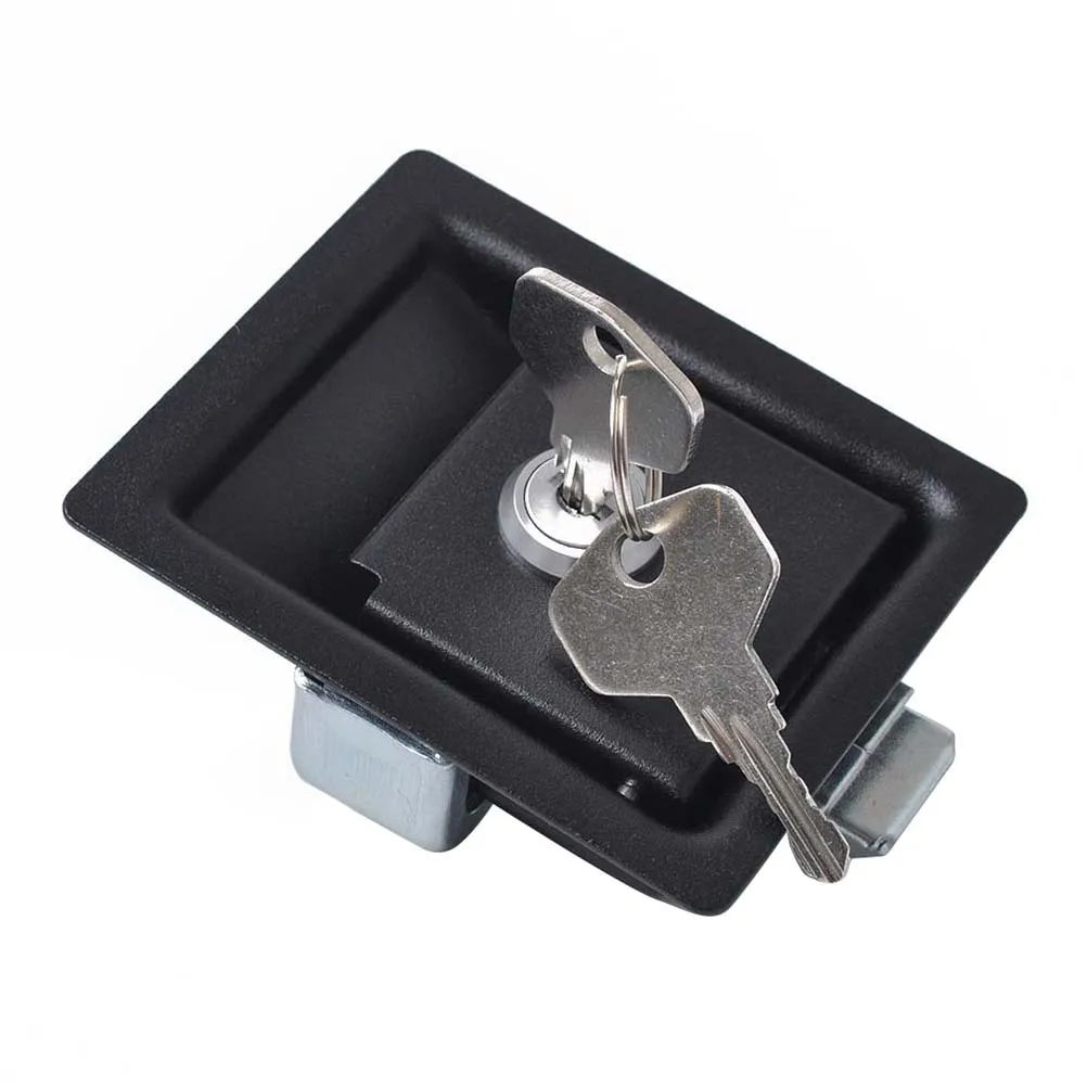 

2pcs Car Toolbox Lock Heavy Duty Paddle Latch Zinc Alloy Black Coating For Trailer Rv Accessories Anti-Theft Hook Locks