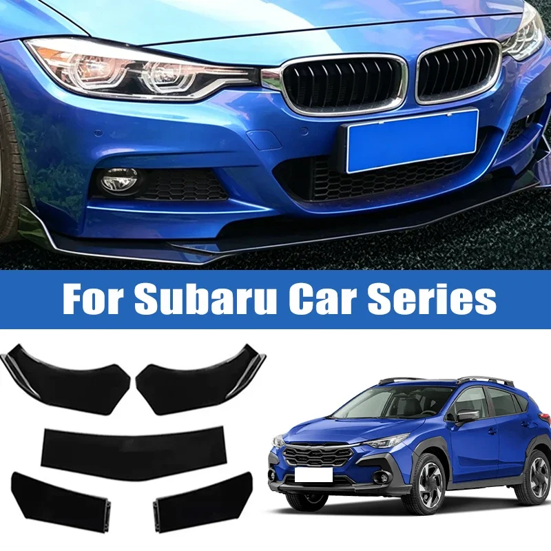 

5Pcs Car Front Bumper Separator Bumper Lip Body Kit Duck Lip Separator For Subaru Impreza WRX STI Subaru Outback Legacy Crosstre