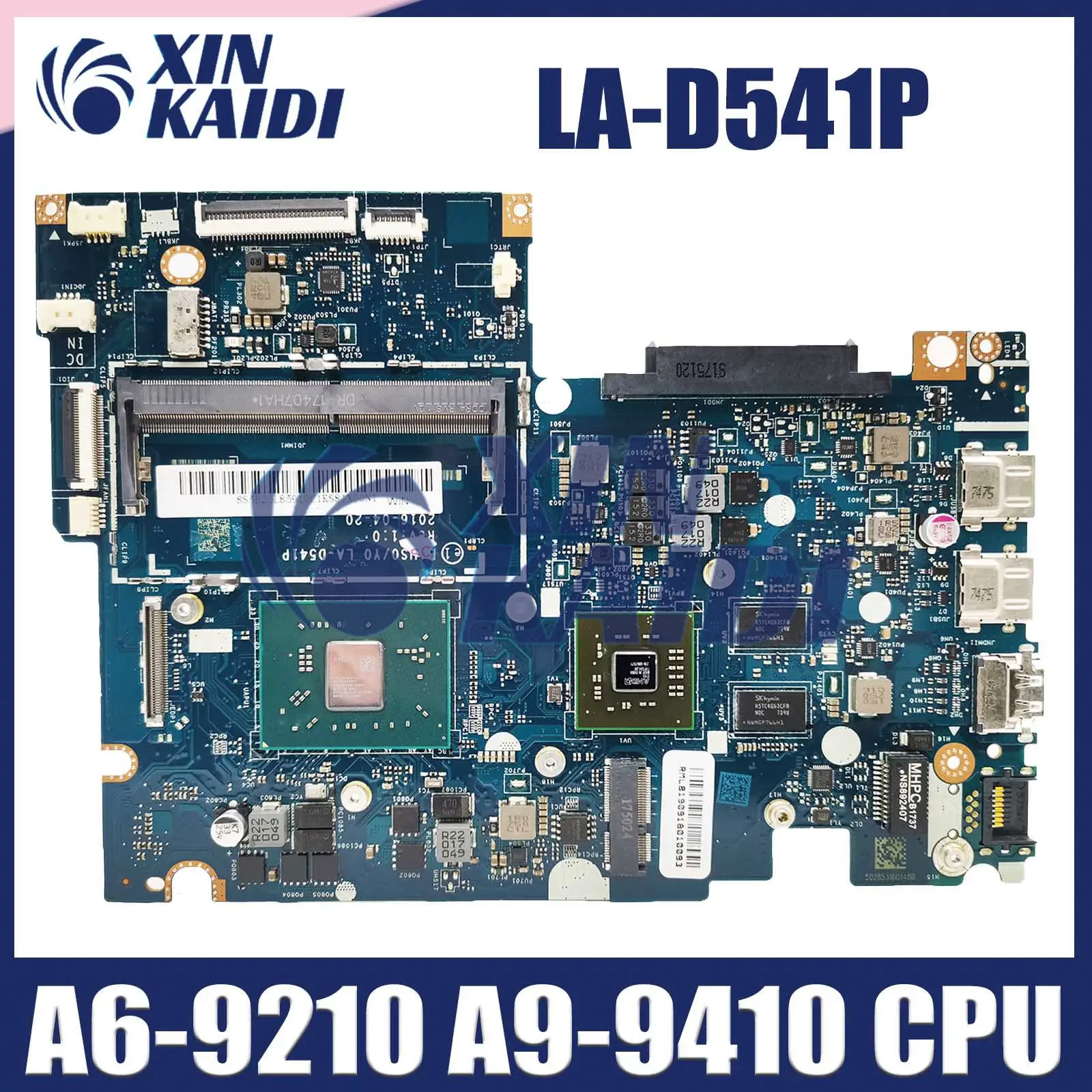 Computer Mainboard For Lenovo IdeaPad Yoga 500-14ACZ 510-14AST LA-D541P Laptop motherboard With CPU A6-9210 A9-9410