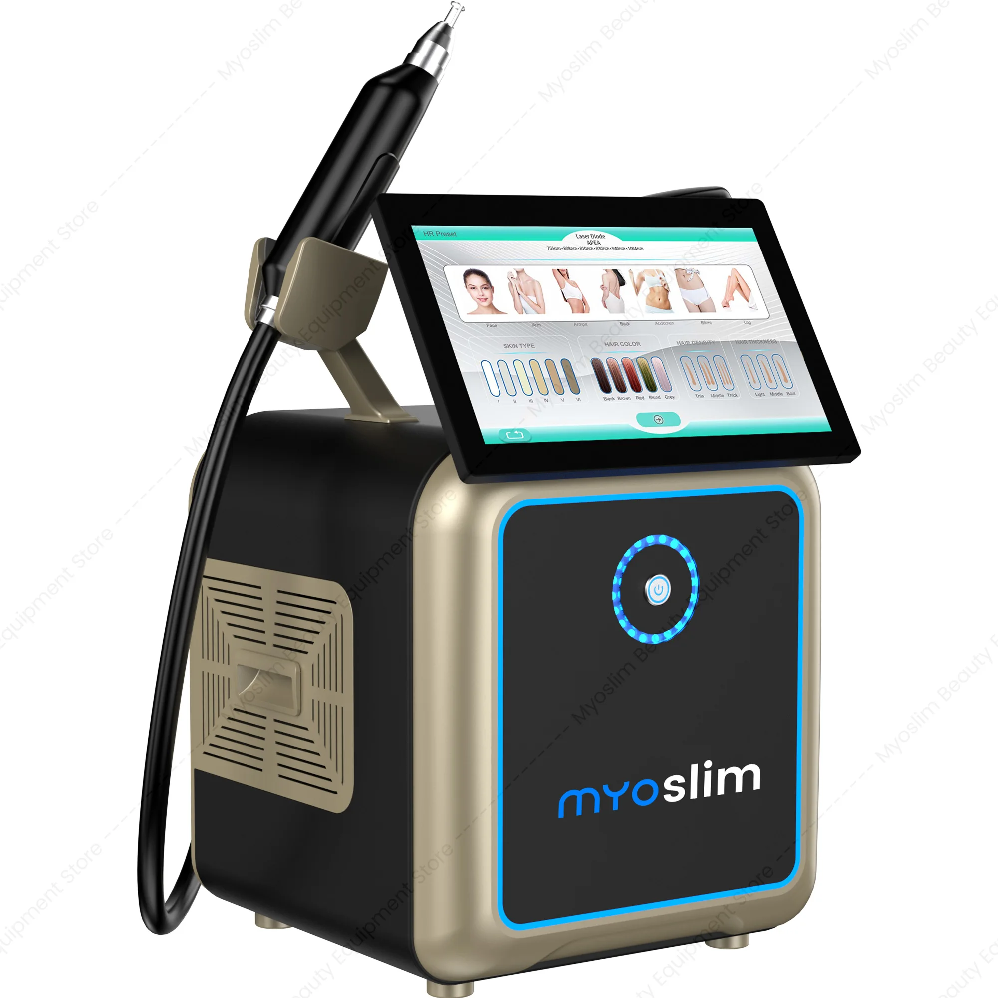 Female High-Pitched Diode Laser Hair Removal 2-in-1 Picosecond Lase Device FAC TEC 6 Wavelength Beauty equipment