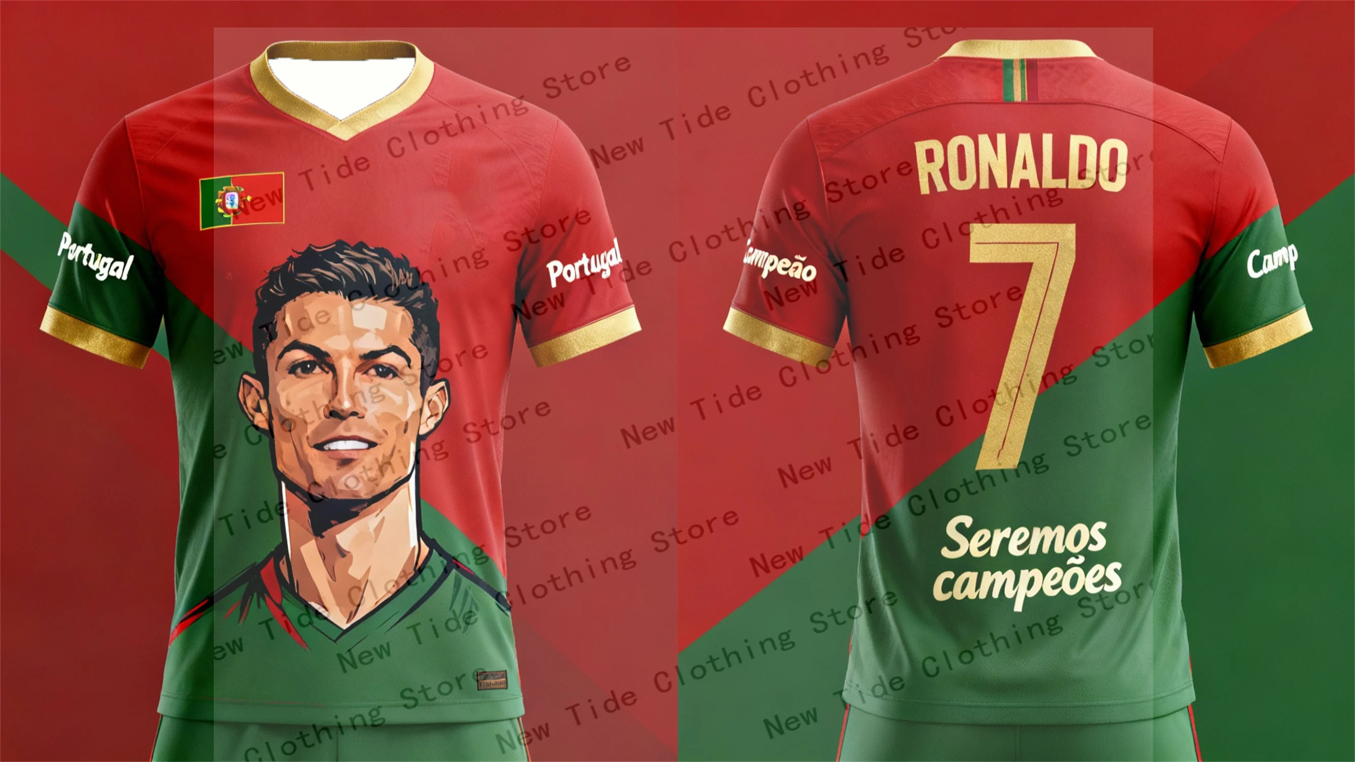 2026 CR7 جيرسي وتي شيرت تذكارية تصميم حصري لمحبي الرجال - إصدار محدود من معدات مشجعي كرة القدم الآن 2