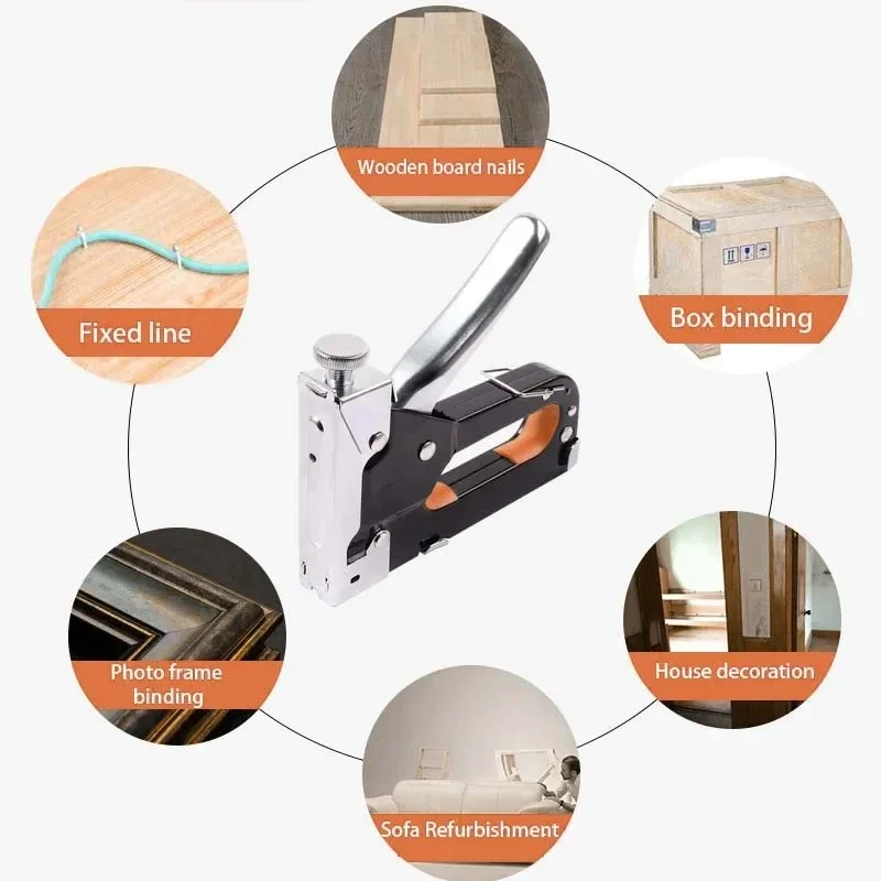 Manual Nailing Gun Light duty Home Use Code Nailing Gun Air Nail Woodworking Special Direct Staple Book Carpentry Tools U/T/N