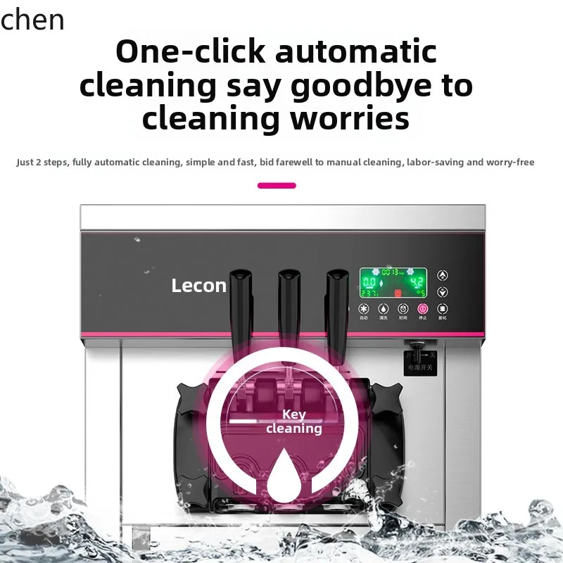 

HTT Commercial Ice Cream Machine Vertical , Small Automatic Milk Cone Ice Cream Machine