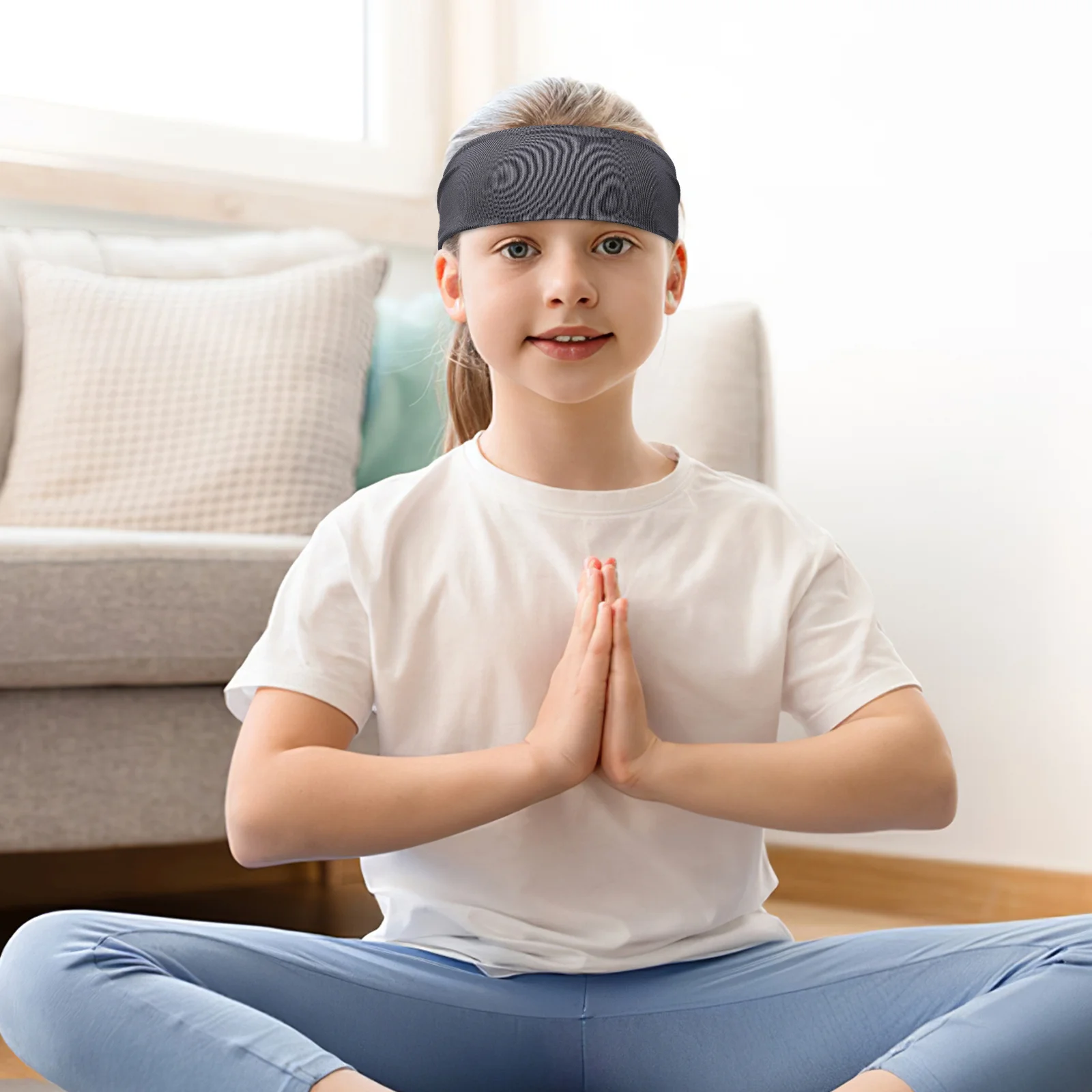 

6Pcs Children Headbands Moisture-Wicking Wide Fit Sports Headbands for Kids Active Wear Headband for Girls Boys