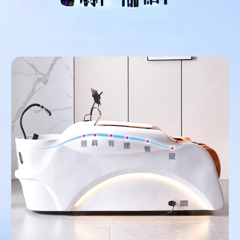 

Intelligent Massage Shampoo Bed Barber Shop for Hair Salon Hair Salon Beauty Salon Head Treatment Water Circulation Fumigation