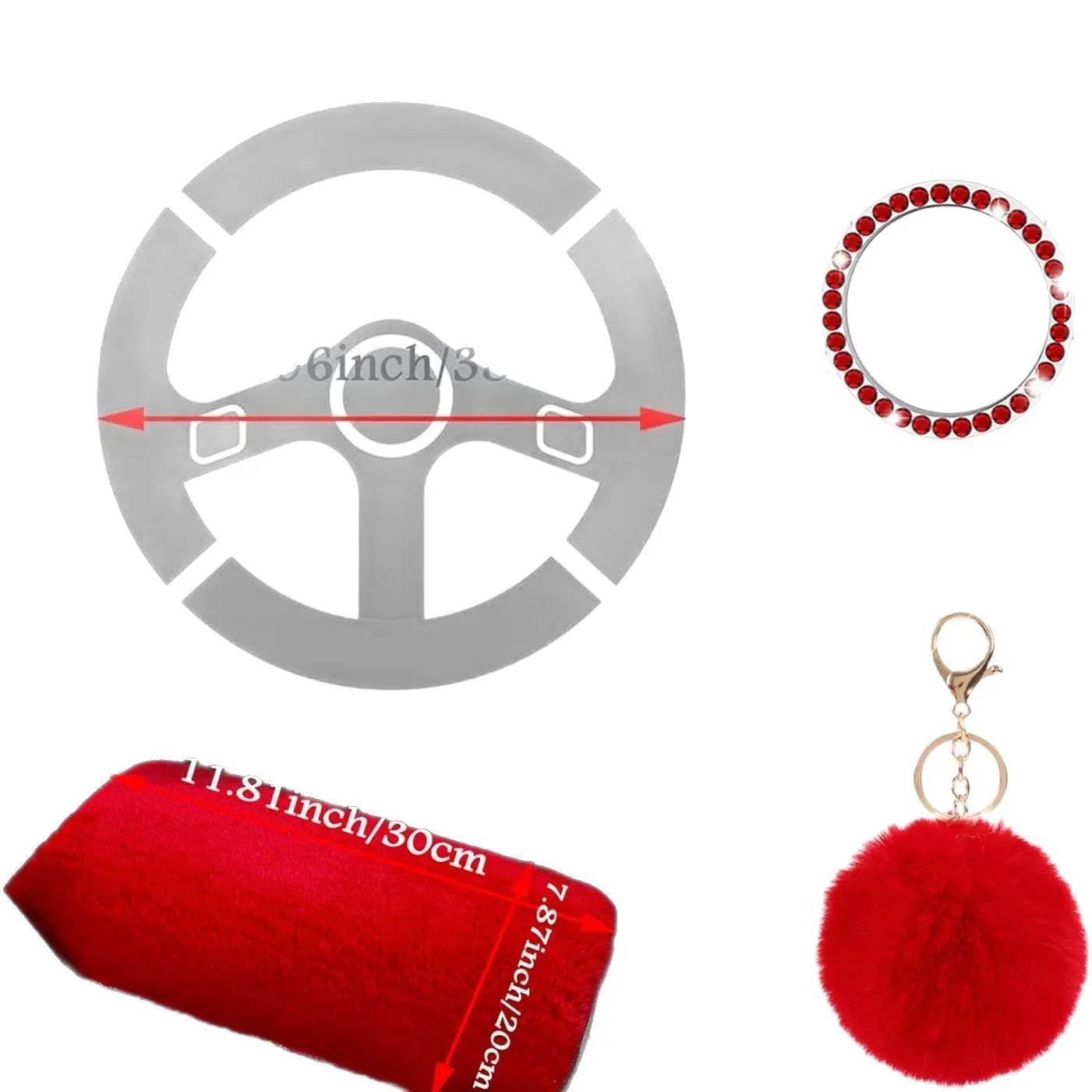 Car Steering Wheel Cover For Peugeot 301 307 Sw 508 308 206 4007 2008 5008 2010 3008 2014 2015 2016 2017 2018 2019 Accessories view 5