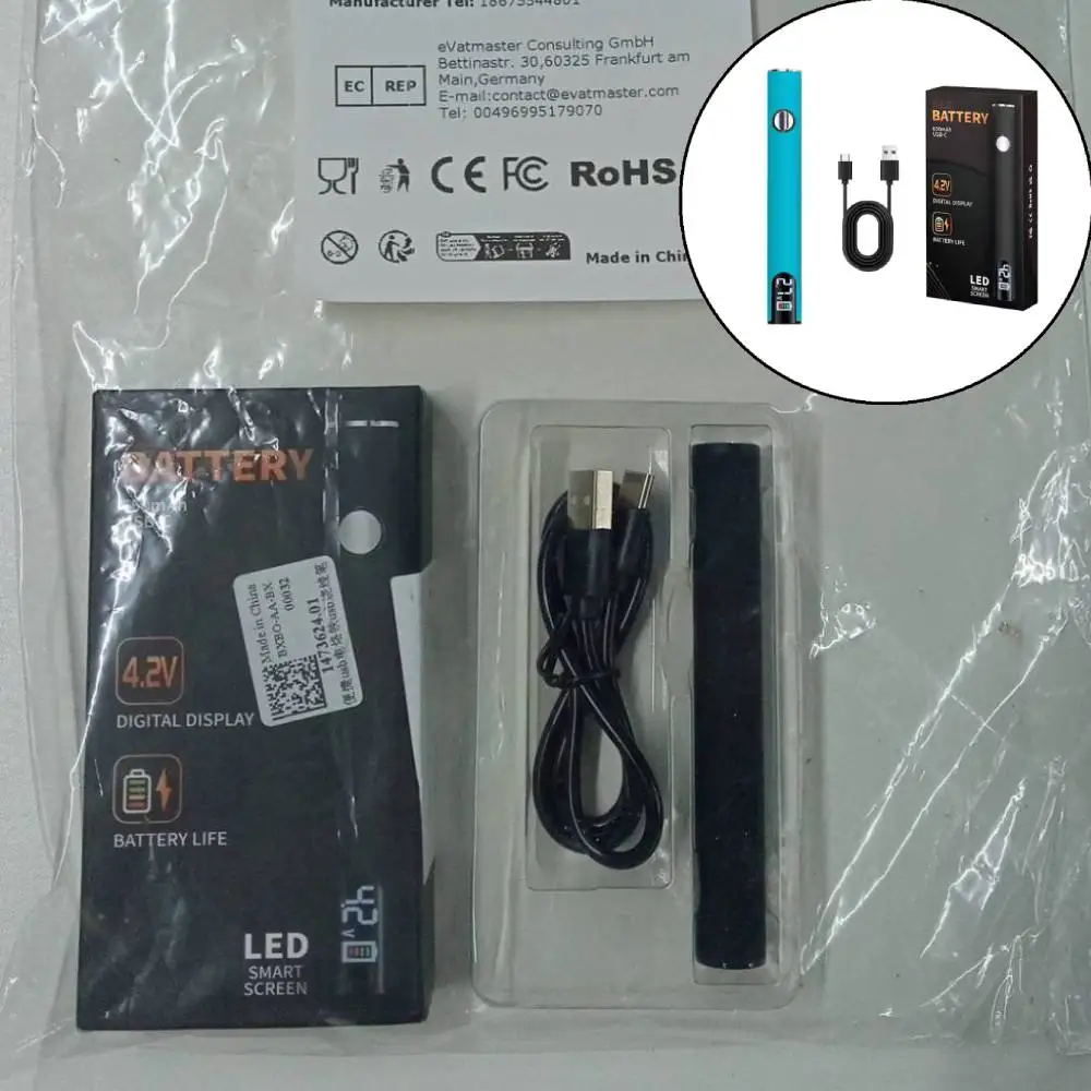 

510 Thread Battery Cart Pen 650mAh Battery Digital 510 Electric Soldering Iron Solder Repair Tools (No Soldering Iron Tip)
