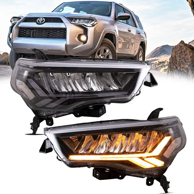 

Car Accessories for Toyota 4 Runner Headlights 2014-2021 4runner Head Light LED DRL Turn Signal High Beam Projector Lens