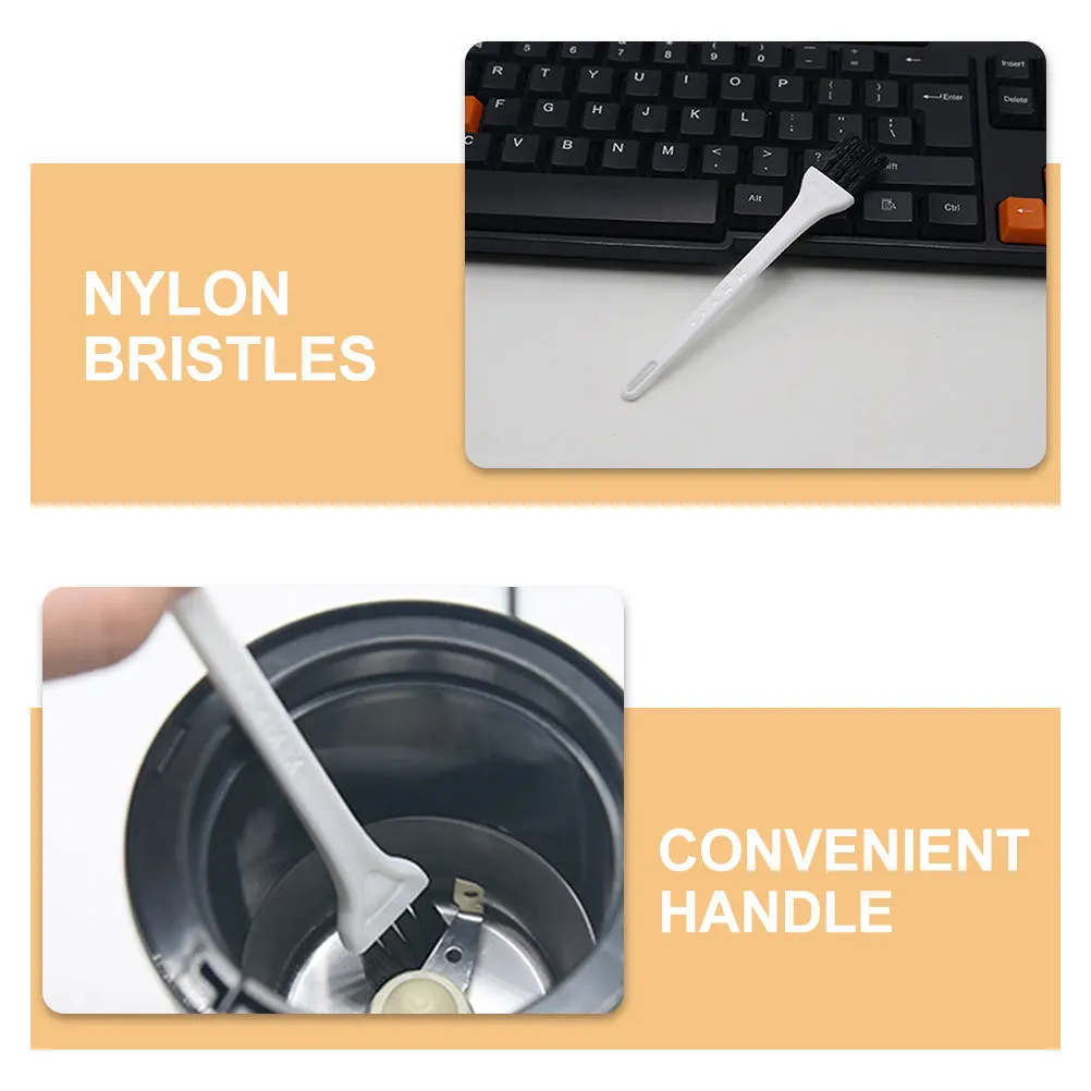 

8Pcs Nylon Small Cleaning Brush Compact Durable for Coffee Grinder Espresso Powder Brush Tool Bean Grinder Cleaner