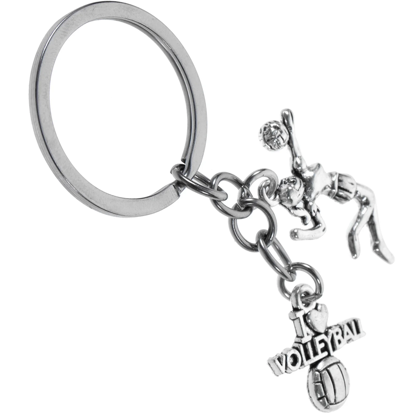 

Volleyball Keychain Zinc Alloy Portable Decorative Bag Pendant For Sports Lovers Gift Hanging Accessory