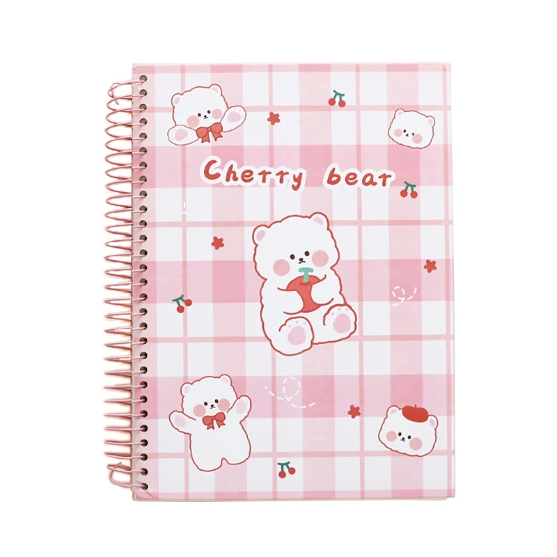 B5 Planner Cartoon Journal Thicken Notepad Dual-side Ruled 300 Pages Ribbon Gift Notebook for Kid Adult Writing