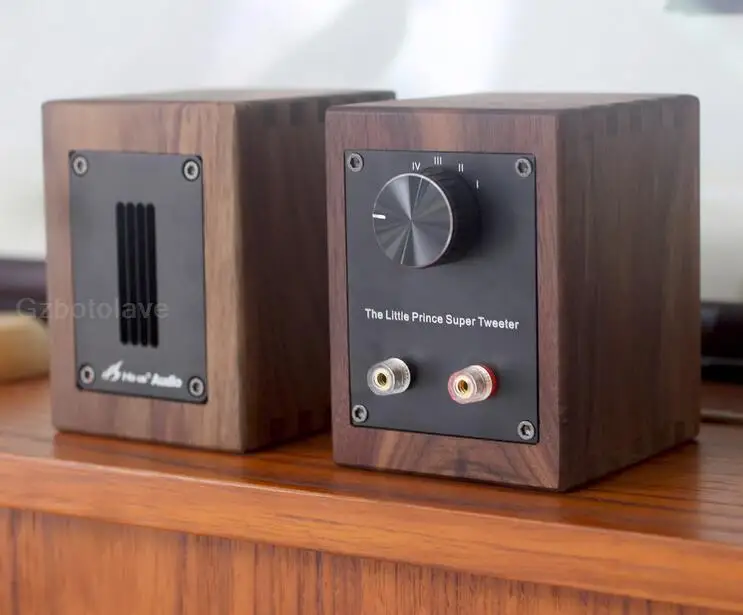 

HIFI black solid wood external heating sound aluminum strip type ultra high pitched Tweeter Speaker 91.5dB/mW 30 W