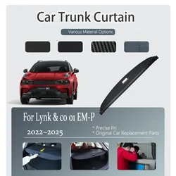 Car Trunk Curtain Covers For Lynk & co 01 EM-P PHEV 2022 2023 2024 2025 Retractable Trunk Storage Rack Shields Auto Accessories