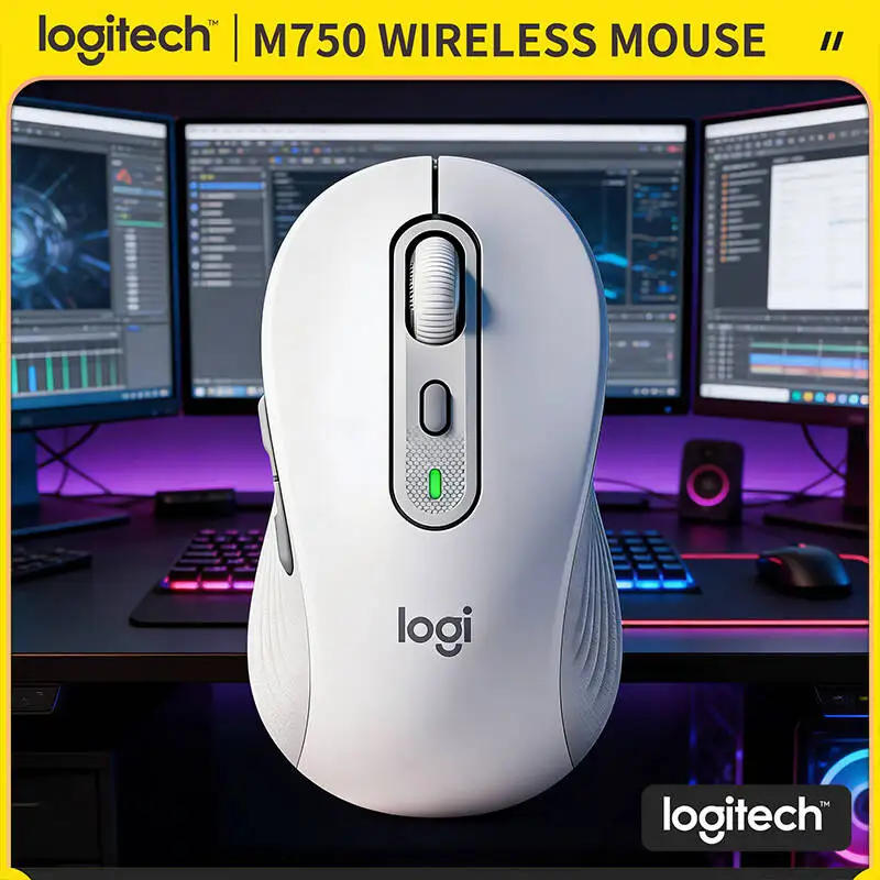 

Бесшумная эргономичная мышь M750 — пользовательские сочетания клавиш, переработанный пластик, двойное подключение, 20 месяцев автономной работы, помощник для бизнеса