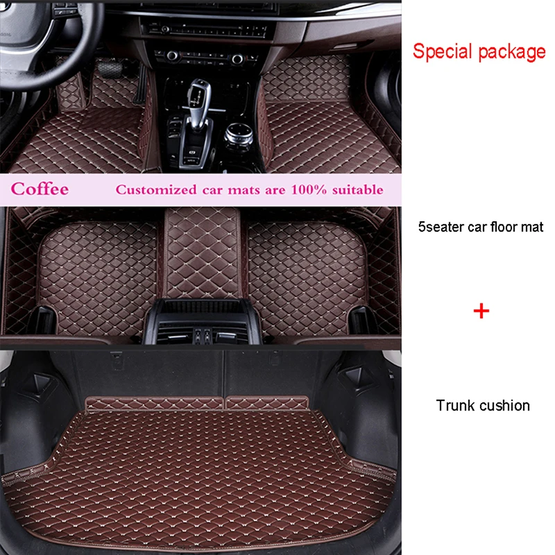 WZBWZX Custom Car Floor Mat Trunk Mats For Borgward All Model BX7 BX5 Car Styling Auto Auto Accessories Carpet Cover Car-Styling