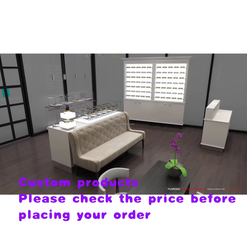 custom.Retail Optical Glass Showcase Manufacture Sunglasses Shop Glass Shelf Display Eyewear Kiosk Design
