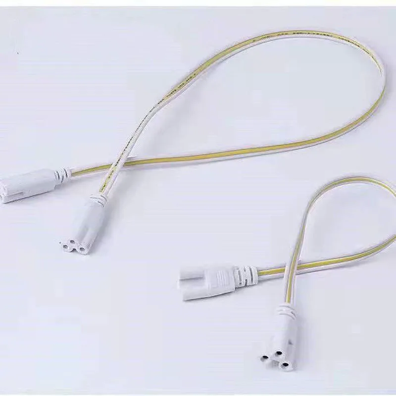 4pcs 2 Pin 3Pin 15cm 20cm 30cm 50cm 1m T4 T5 T8 LED Tube Connector Cable Wire Extension Cord Integrated Tube Series Connection