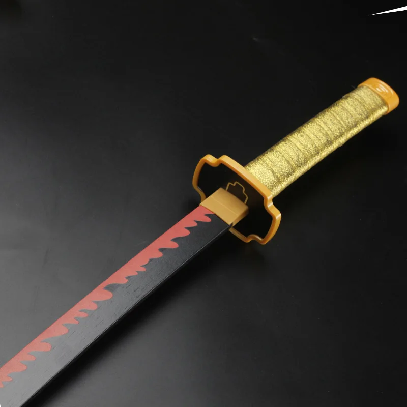애니메이션 귀멸의 칼날 카타나 장식용 수집품 선물 코스프레 검 (벨트 & 스탠드 포함)