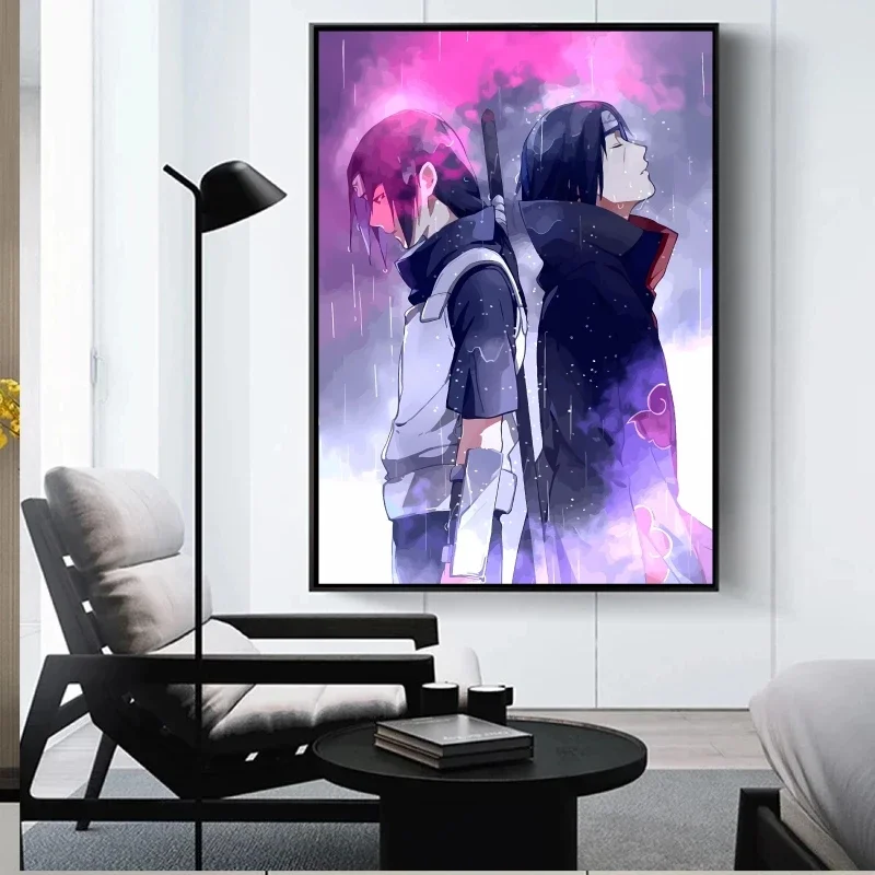 

Canvas HD Prints NARUTO Uchiha Sasuke Home Room Painting Kid Action Figures Children's Bedroom Decor Birthday Gifts Hanging