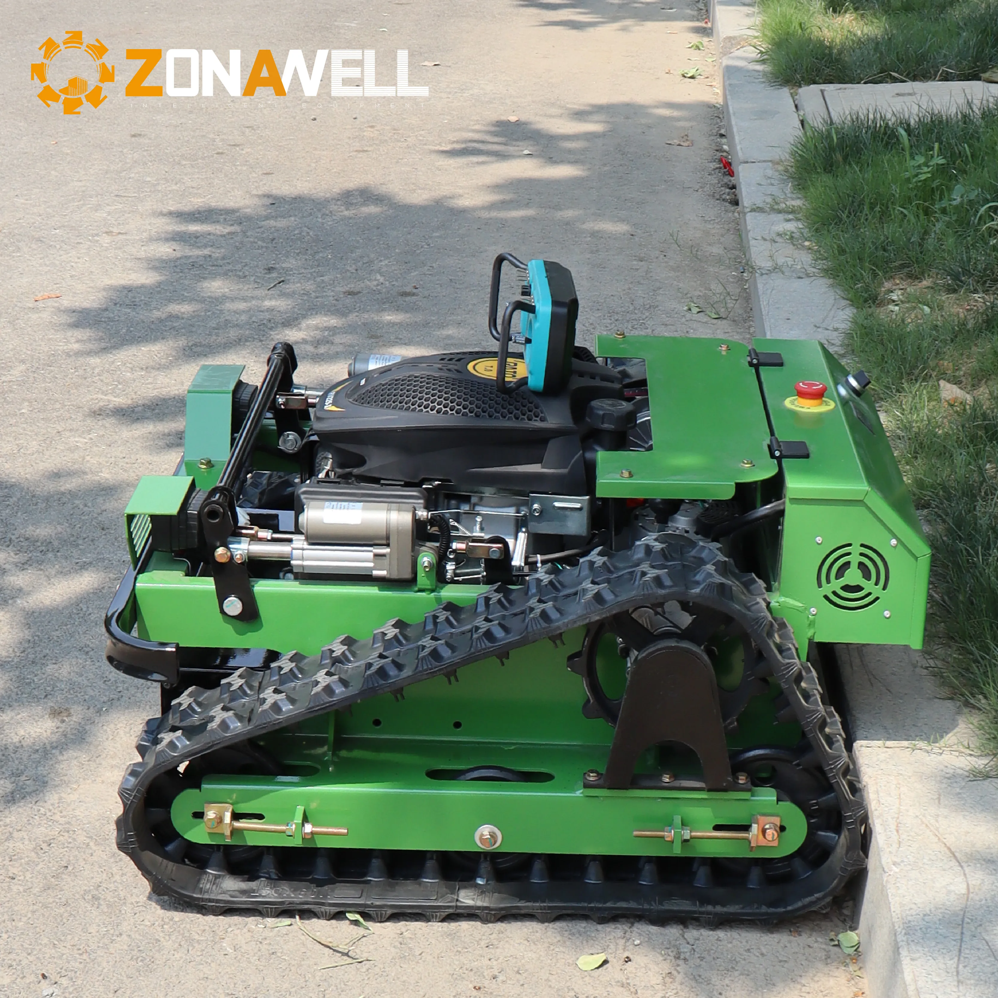 

Remote control lawn mower, fully automatic climbing for home use, safe and reliable, expert in weeding on sloping gardens