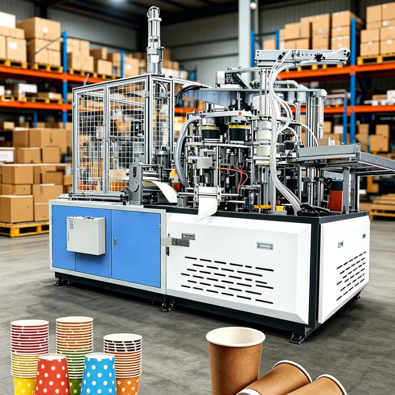 Customized Yogurt Paper Cup Making Machine Automatic High Speed Disposable Cup Production Line Industrial
