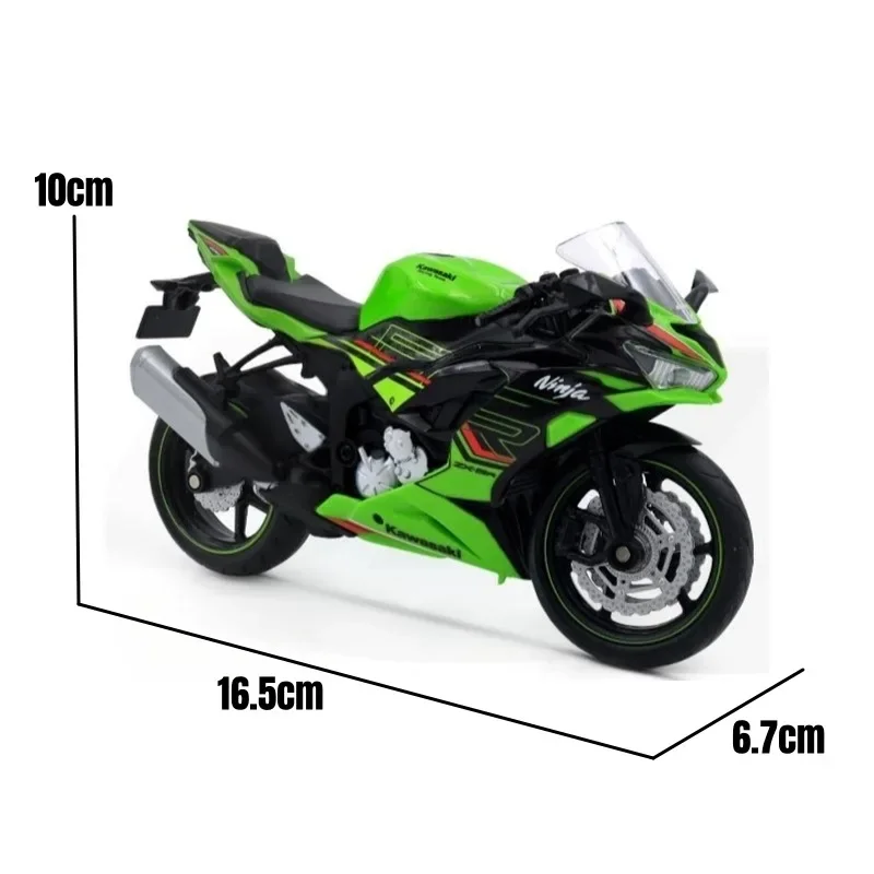 Kawasaki Ninja ZX-6R brinquedo de motocicleta, modelo RMZ City Diecast, esporte super coleção em miniatura, presente menino infantil, 1:12