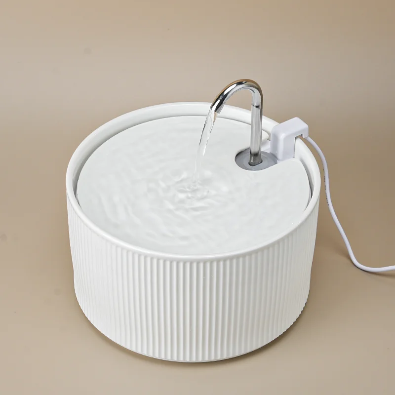 

2.1L/70 OZ Smart Water Fountain for Cats Safety Food Grade With Multi-filters Ceramic Cat Fountain Pet Water Fountain