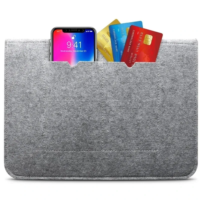 

Laptop Sleeve Felt Ultralight Notebook+Mouse storage bag For2025/2026Macbook Air 13/15 A3429/A3434/A3426 M4 M513/14/15/16inch