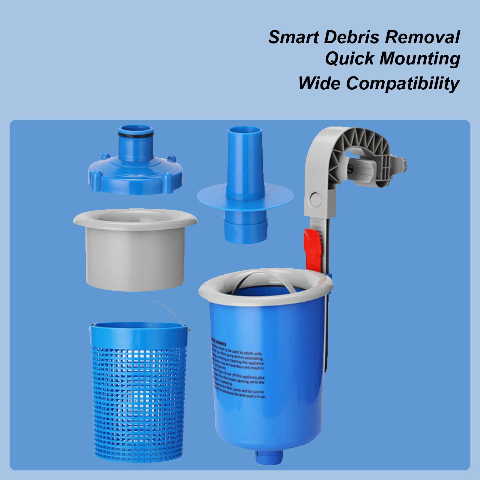 

Pool Skimmer Automatic Swimming Pool Water Cleaning Kit Debris Remover Automatic Cleaning Supplies For Inflatable Collars Metal