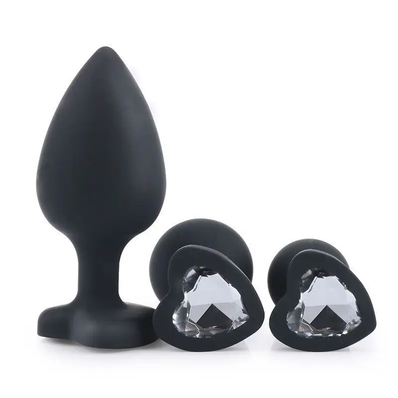 Adult Sex Toys of Silicone Anue Plug Butt Plug G-spot Prostate Massager with Jewel Accessory for Woman Men Gay Erotic Shop