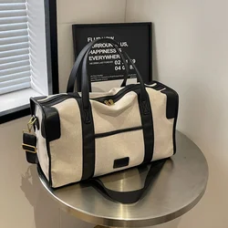 2024 New Oxford Cloth Large Capacity Women's Travel Bag High Quality Color Blocking Multi Functional and Fashionable Handbag